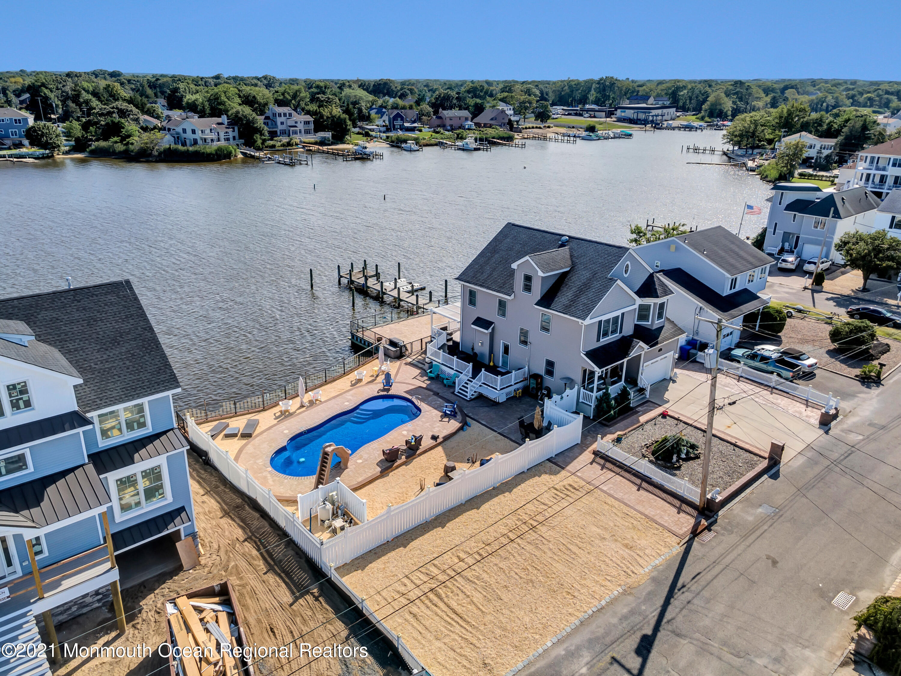 55 Bay Way Brick, NJ 08723 - Photo 13 of 55 an aerial view of house with outdoor space and lake view