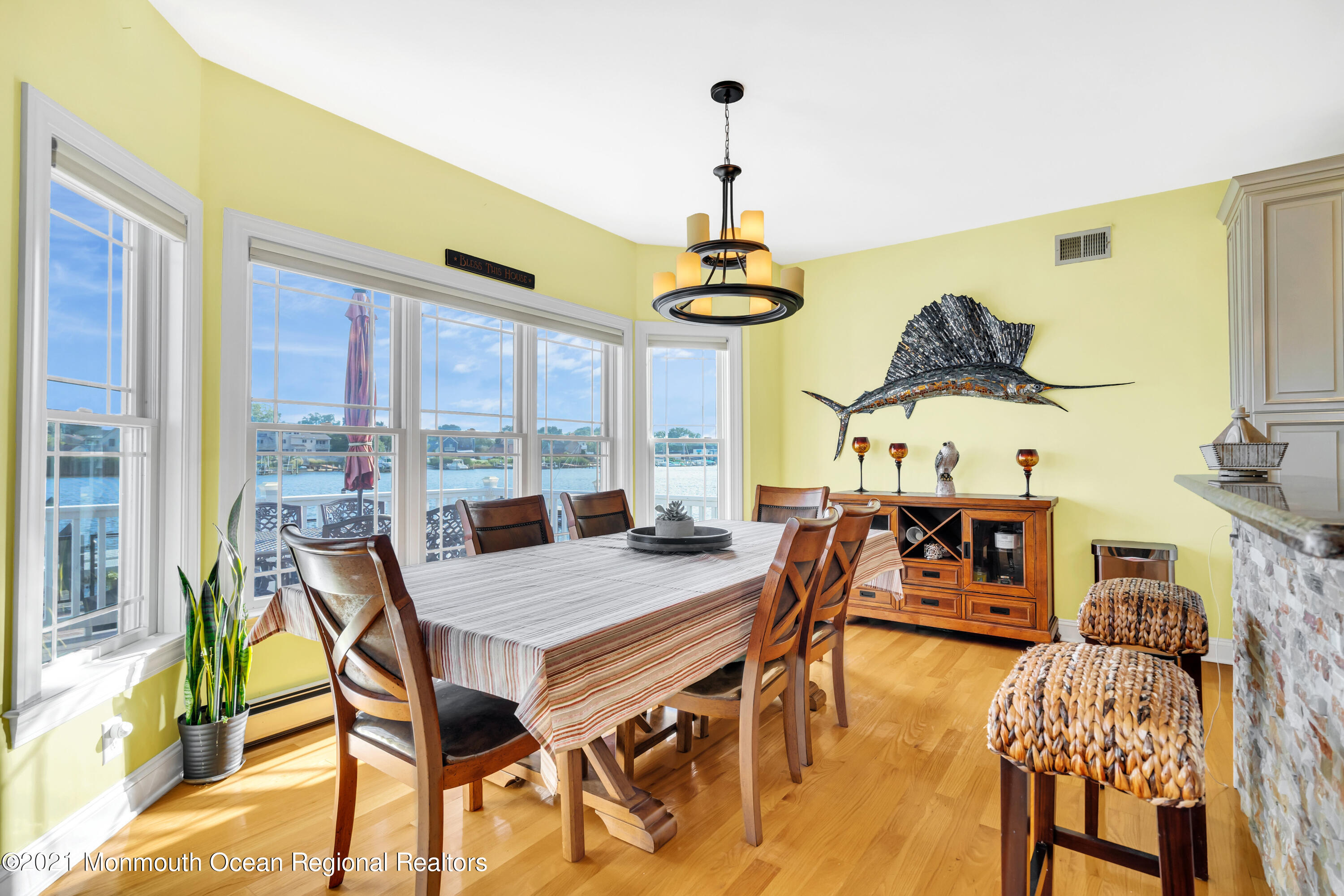 55 Bay Way Brick, NJ 08723 - Photo 20 of 55 a view of a dining room with furniture window and outside view