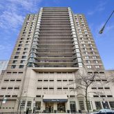 a front view of a building