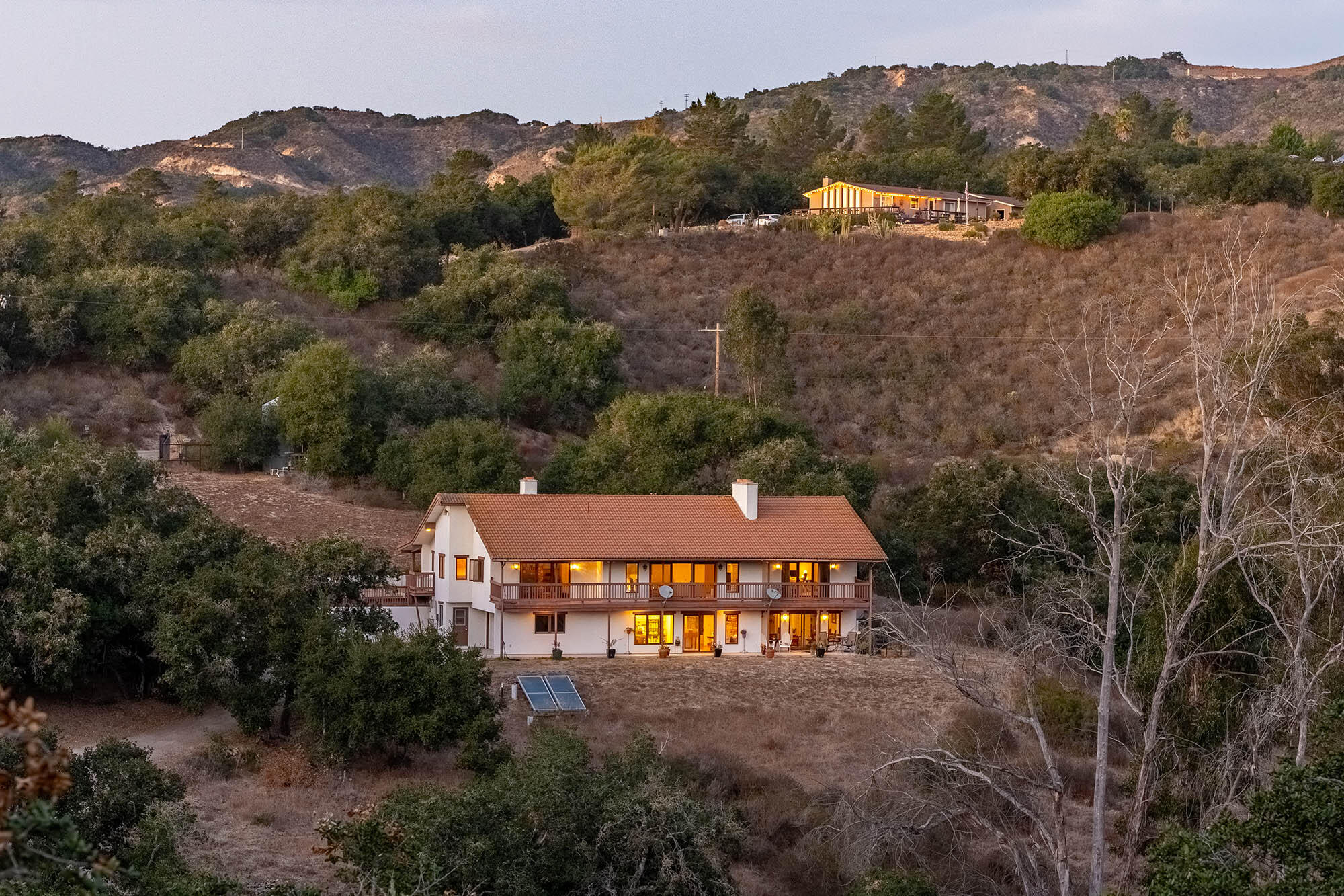 3290 Wild Oak Lompoc, CA 93436 - Photo 13 of 72 Twilight rear - 3290 Wild Oak Road 93436