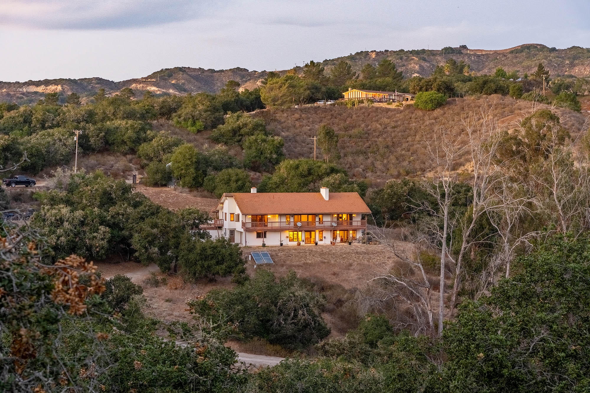 3290 Wild Oak Lompoc, CA 93436 - Photo 61 of 72 Twilight rear - 3290 Wild Oak Road 93436