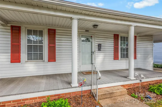 a front view of a house with a porch