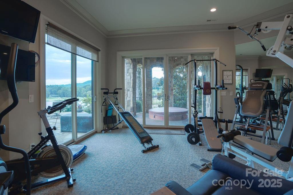 15 Water View Court Travelers Rest, SC 29690 - Photo 40 of 48 a view of a room with gym equipment