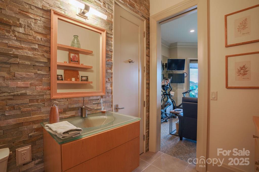 15 Water View Court Travelers Rest, SC 29690 - Photo 41 of 48 a bathroom with a sink and a mirror