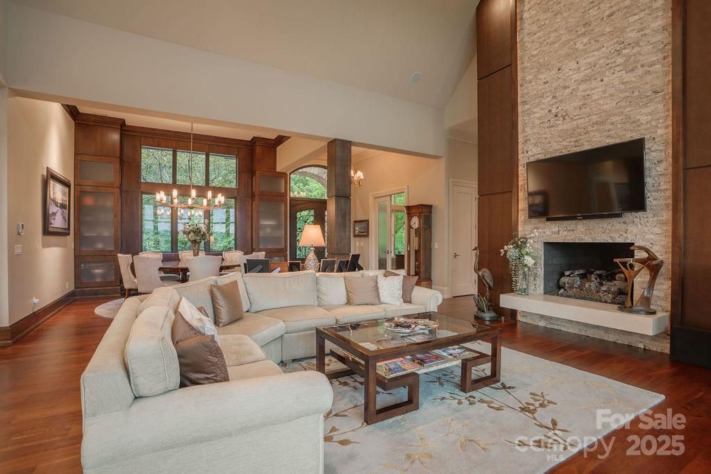 15 Water View Court Travelers Rest, SC 29690 - Photo 8 of 48 a living room with fireplace furniture and a flat screen tv