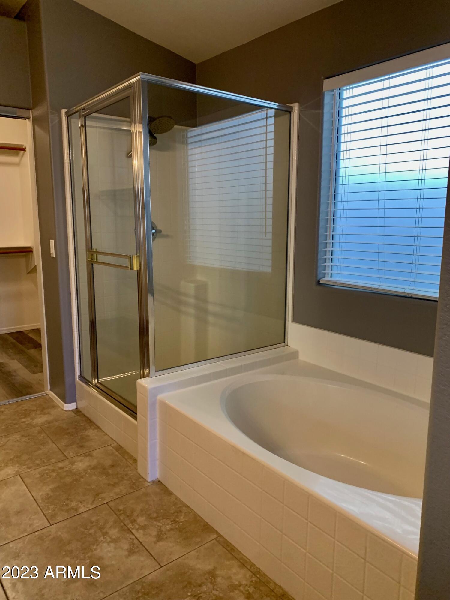 1655 East Harrison Street Chandler, AZ 85225 - Photo 14 of 35 a bathroom with a bathtub and a shower