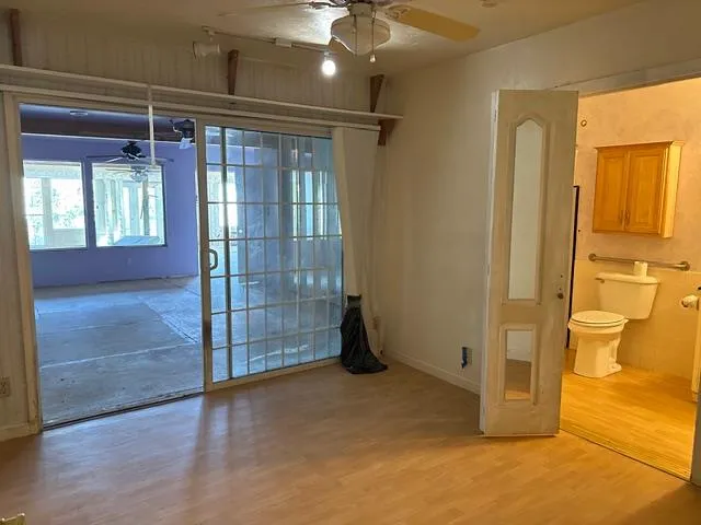 a view of a livingroom with a chandelier