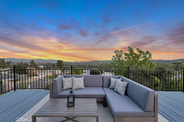 a terrace view with seating space