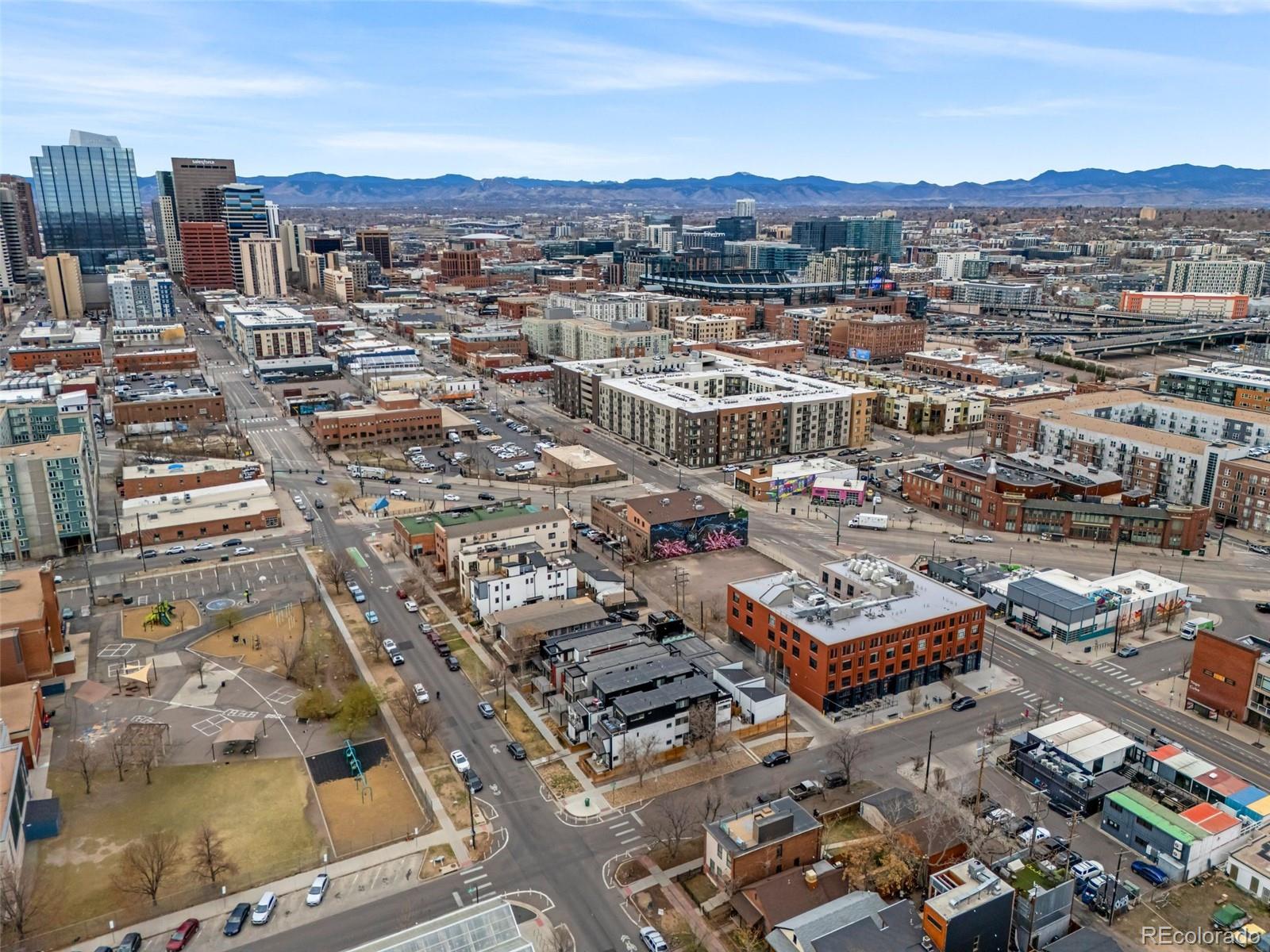 2451 Lawrence Street, Unit 2 Denver, CO 80205 - Photo 44 of 48 an aerial view of city