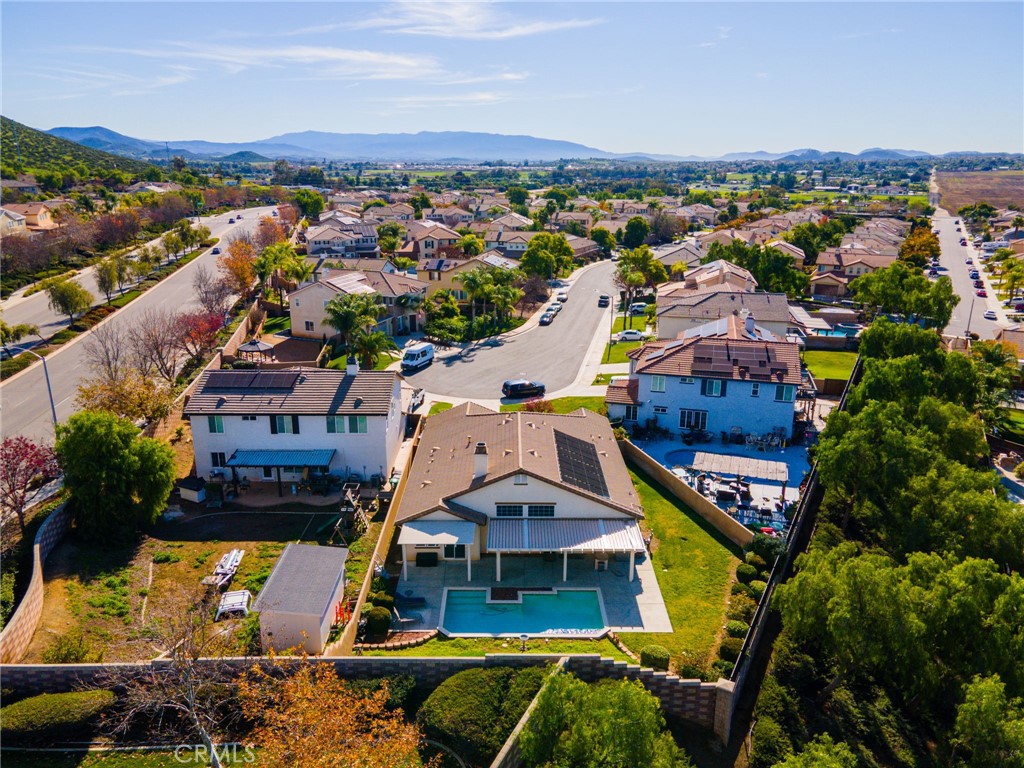 31677 Middlebrook Lane Menifee, CA 92584 - Photo 39 of 42 an aerial view of a house with a ocean view