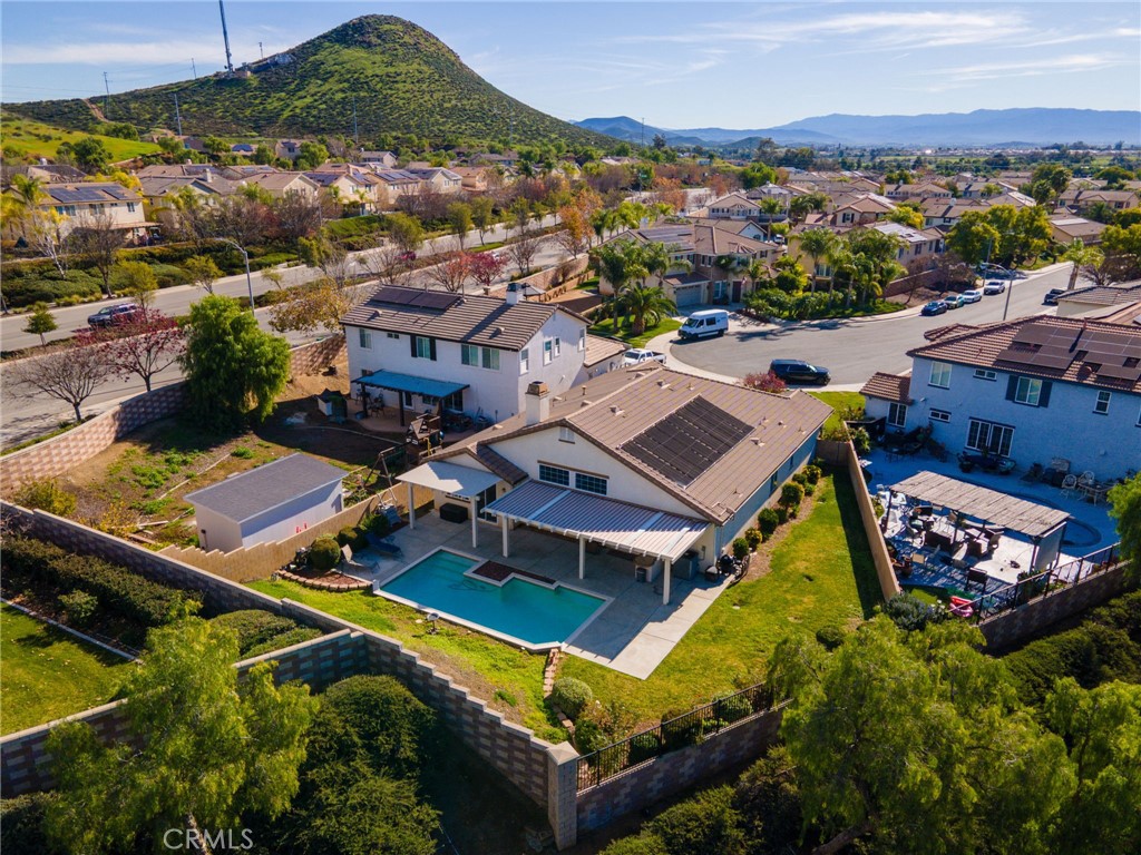 31677 Middlebrook Lane Menifee, CA 92584 - Photo 40 of 42 an aerial view of a house with a ocean view
