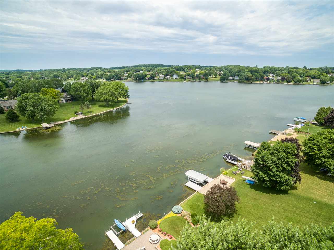 516 Baintree Road Davis, IL 61019 - Photo 11 of 25 a view of a lake with a city