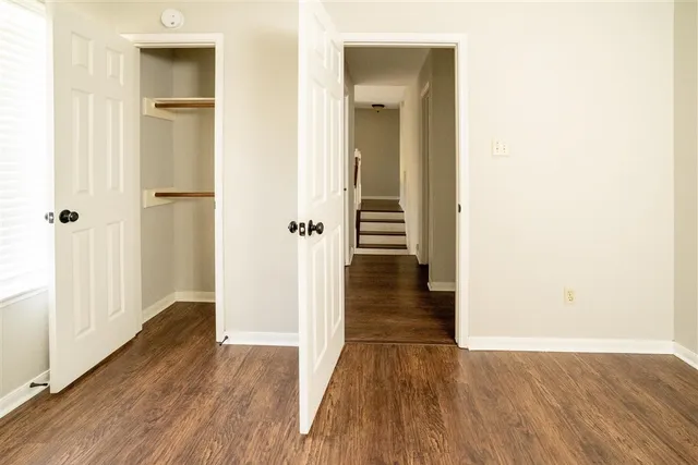 a view of a back yard of the house