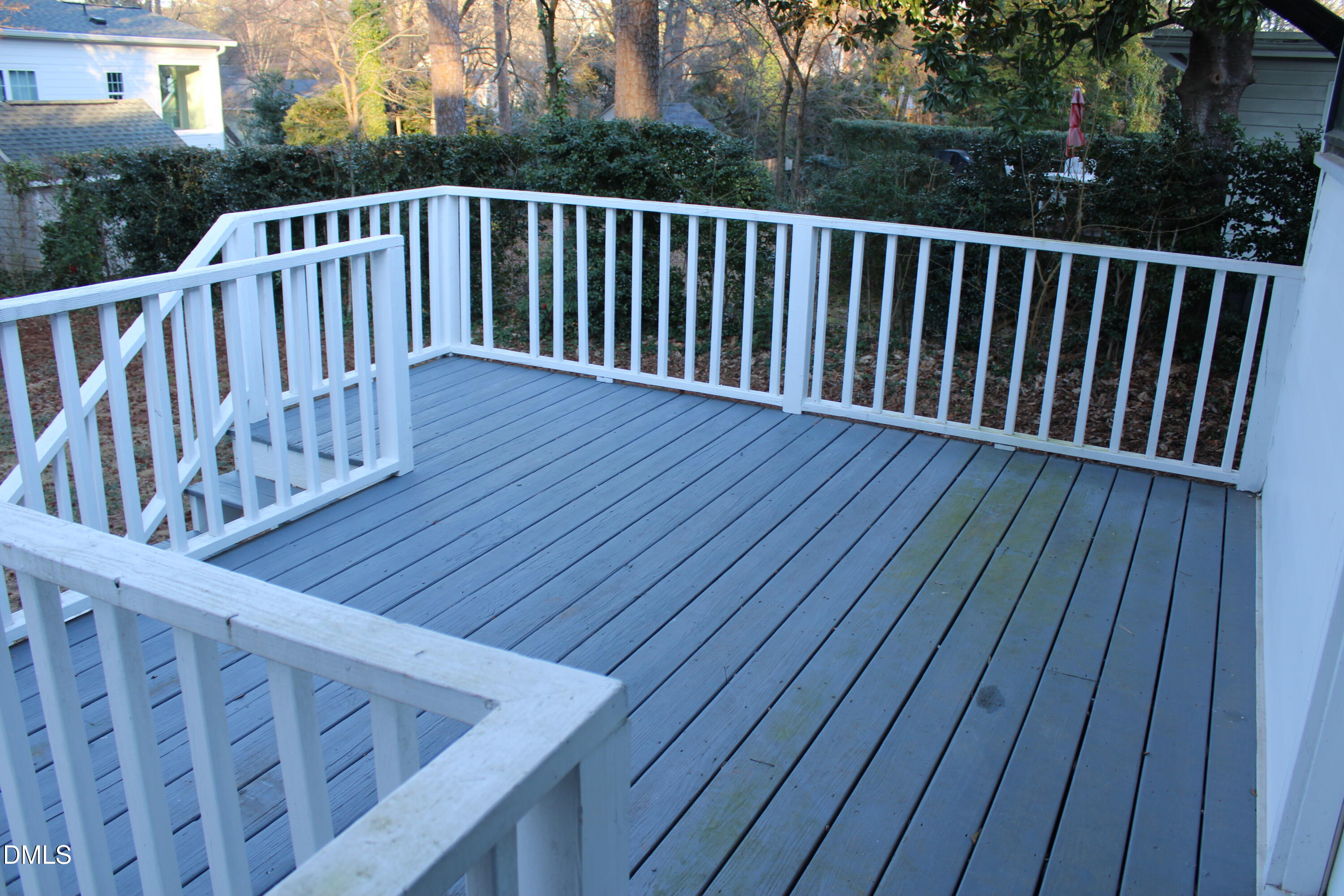 2812 Mayview Road Raleigh, NC 27607 - Photo 19 of 20 a view of balcony with wooden floor