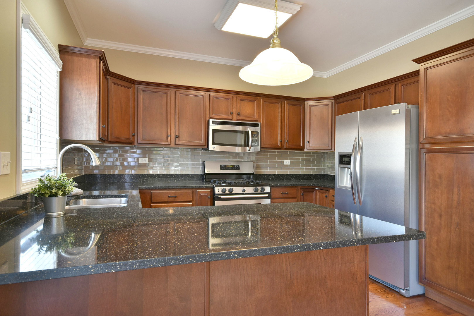 202 North Addison Avenue Elmhurst, IL 60126 - Photo 11 of 36 a kitchen with stainless steel appliances granite countertop a refrigerator a stove a sink and a granite counter tops with a lots of counter top space