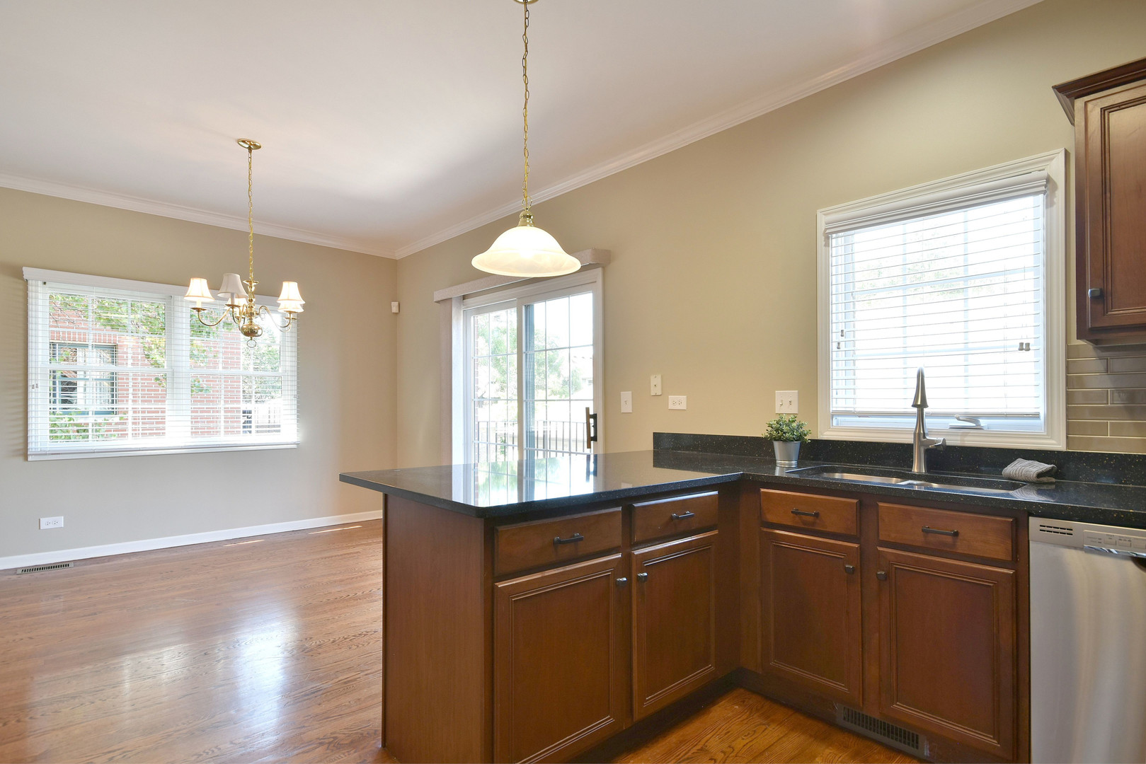 202 North Addison Avenue Elmhurst, IL 60126 - Photo 13 of 36 a kitchen with granite countertop sink window and cabinets