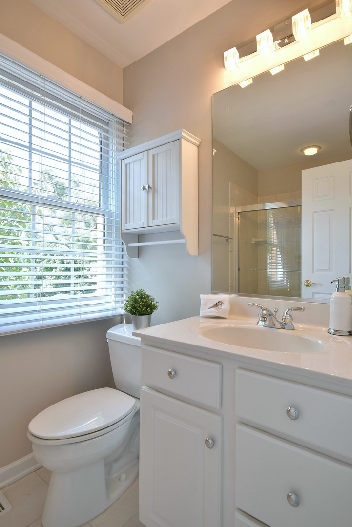 202 North Addison Avenue Elmhurst, IL 60126 - Photo 21 of 36 a bathroom with a sink a toilet and large mirror