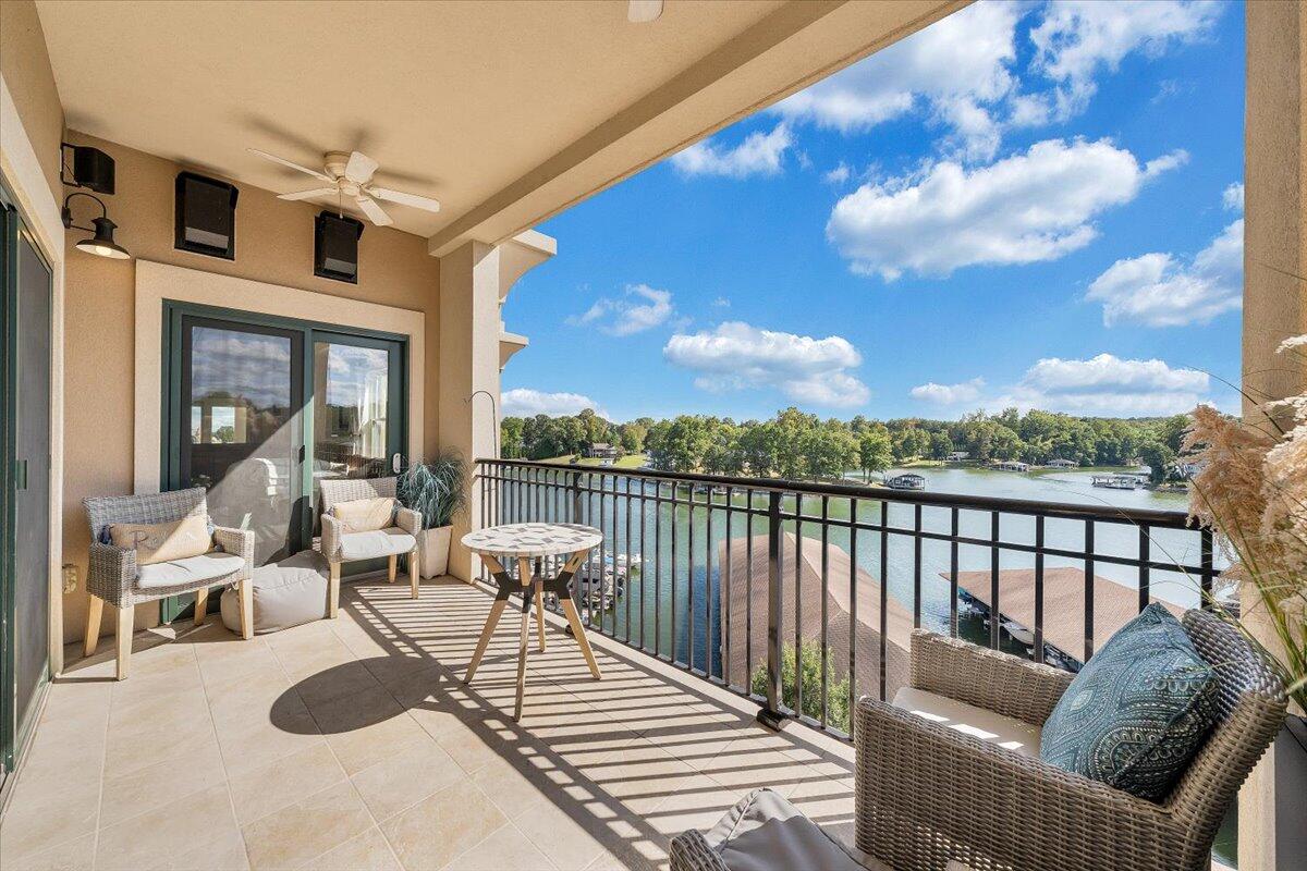 100 Bridgewater Pointe Place, Unit 502 Moneta, VA 24121 - Photo 43 of 54 a view of balcony with furniture