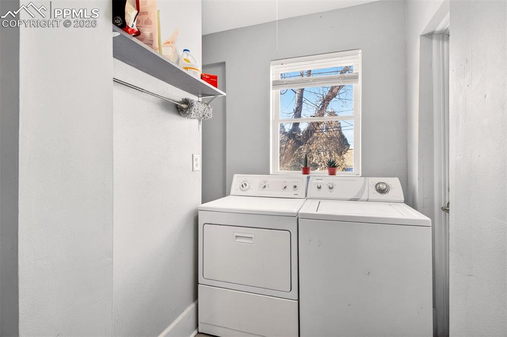 4 West Harrison Street Colorado Springs, CO 80907 - Photo 37 of 49 a utility room with dryer and washer