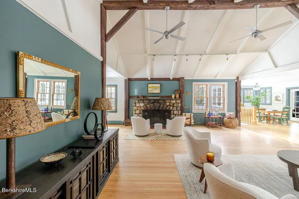 a bathroom with a bathtub and a sink