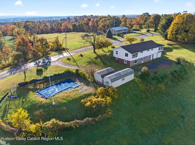 a view of yard with ocean view