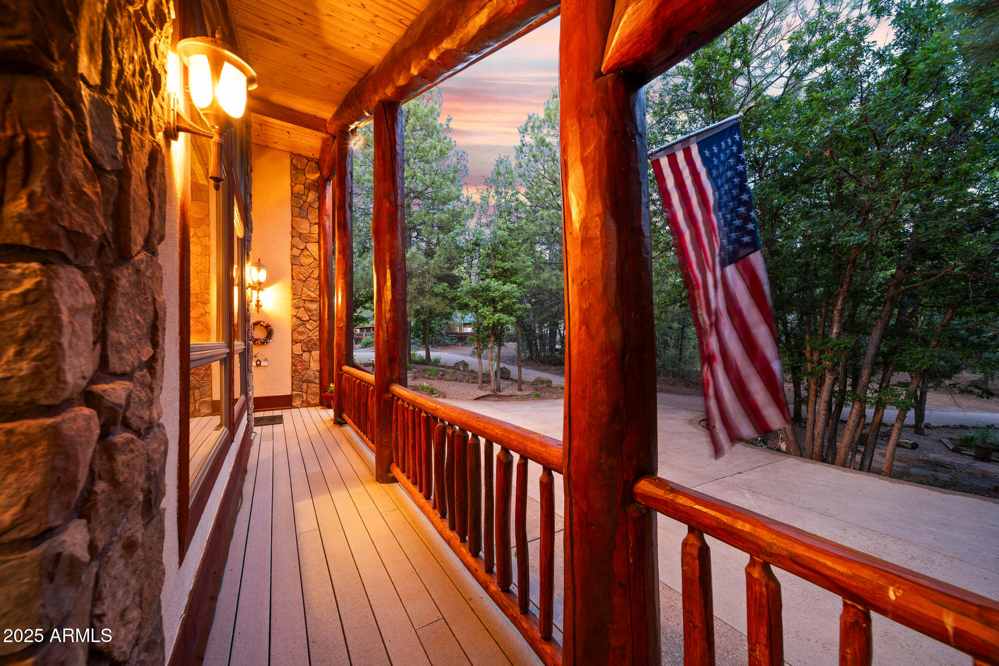 5468 Apache Trail Pinetop, AZ 85935 - Photo 22 of 73 F front twilight view to work shop