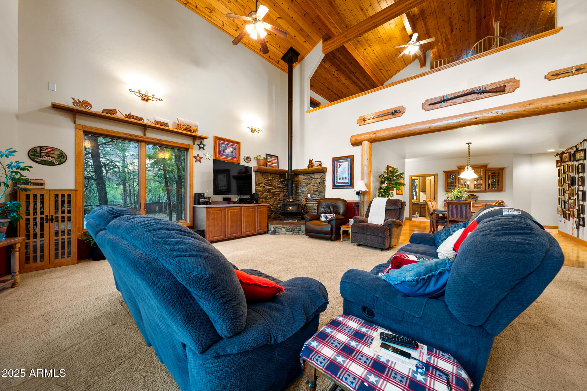 5468 Apache Trail Pinetop, AZ 85935 - Photo 28 of 73 F family room view to dining room