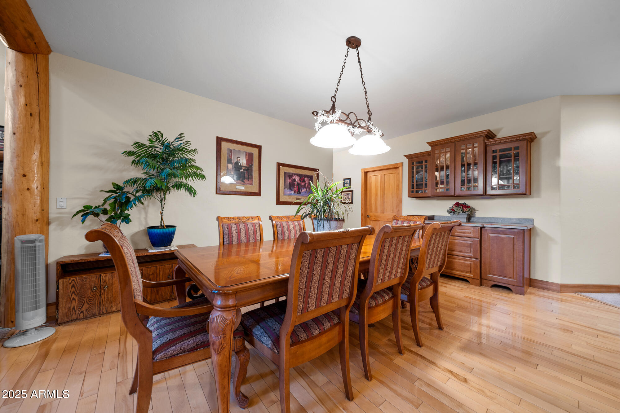 5468 Apache Trail Pinetop, AZ 85935 - Photo 37 of 73 a view of a dining room with furniture window and wooden floor