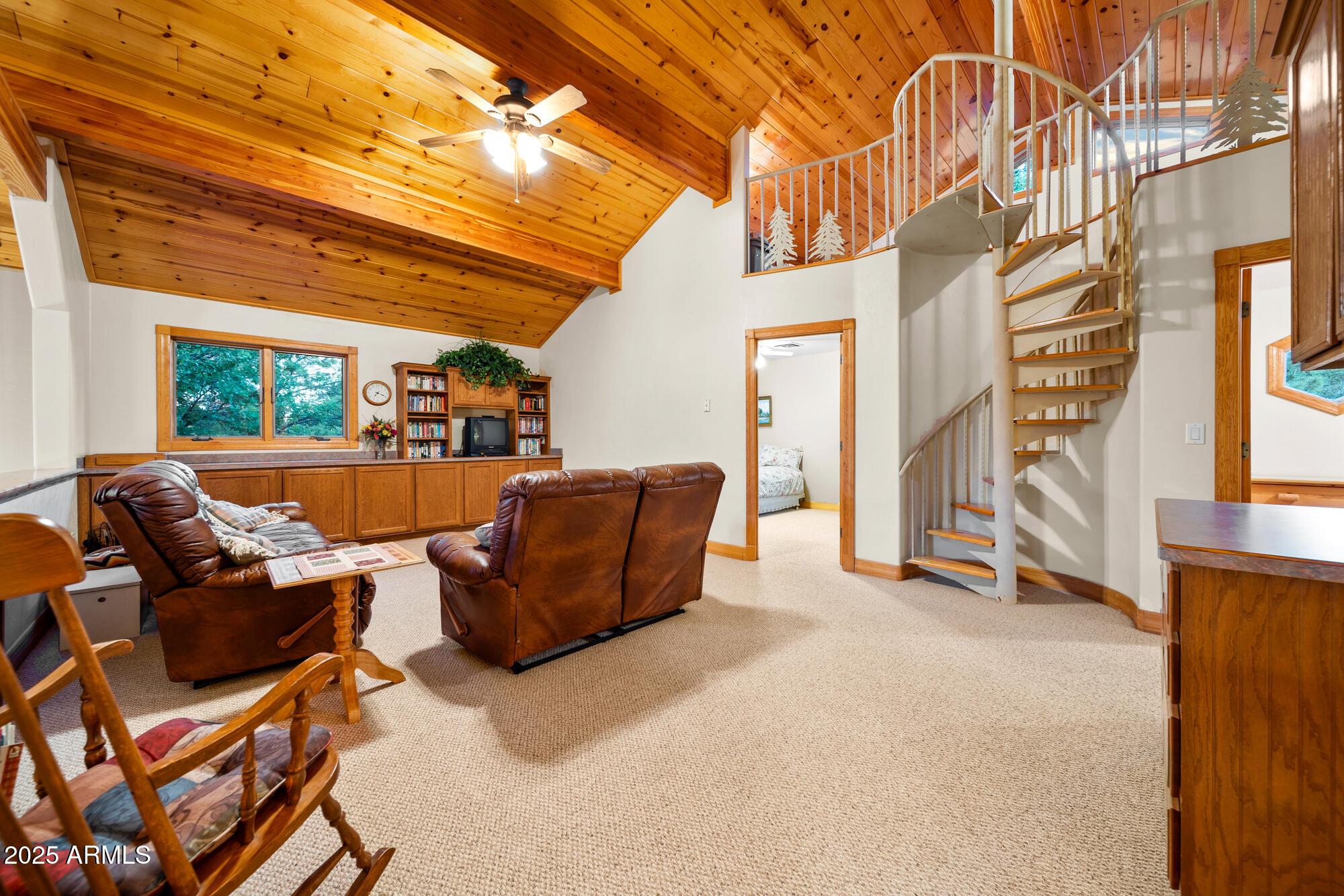 5468 Apache Trail Pinetop, AZ 85935 - Photo 51 of 73 F upstairs loft view to 3rd level