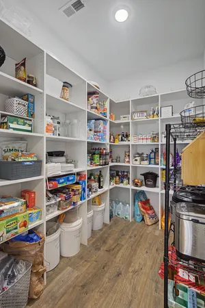 a room with storage and utility