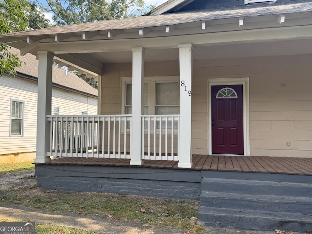 a view of front door