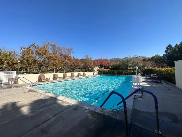 a view of outdoor space with mountain view