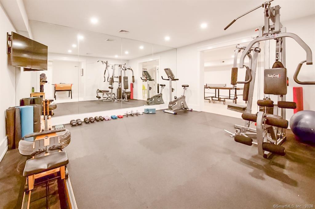 17 Stony Brook Road Westport, CT 06880 - Photo 21 of 39 a view of a room with gym equipment