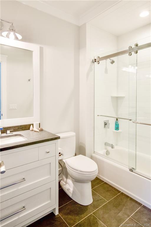 17 Stony Brook Road Westport, CT 06880 - Photo 35 of 39 a bathroom with a granite countertop sink toilet and shower