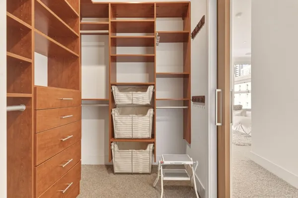 a room with closet