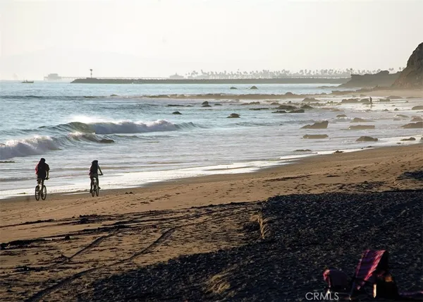 a view of an ocean and beach