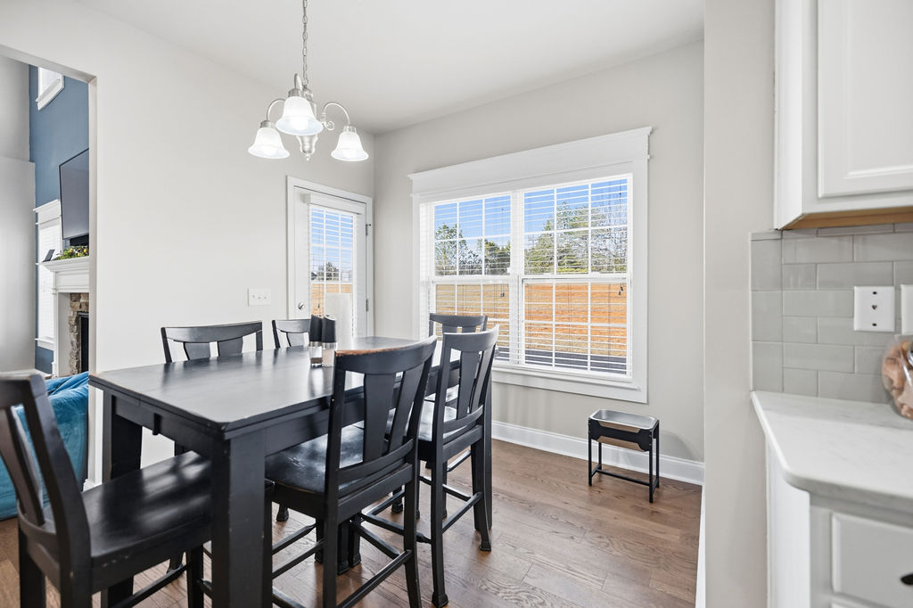 511 Cromer Road Townville, SC 29689 - Photo 15 of 45 This dining area features hardwood floors and ample natural light, perfect for everyday meals.