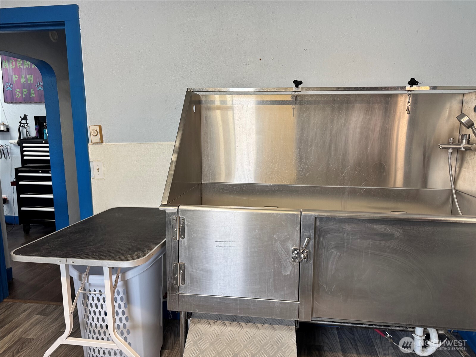 61 North Kean Street Republic, WA 99166 - Photo 7 of 34 a bathroom with a granite countertop sink and a mirror