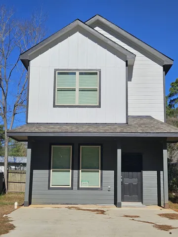 a front view of a house