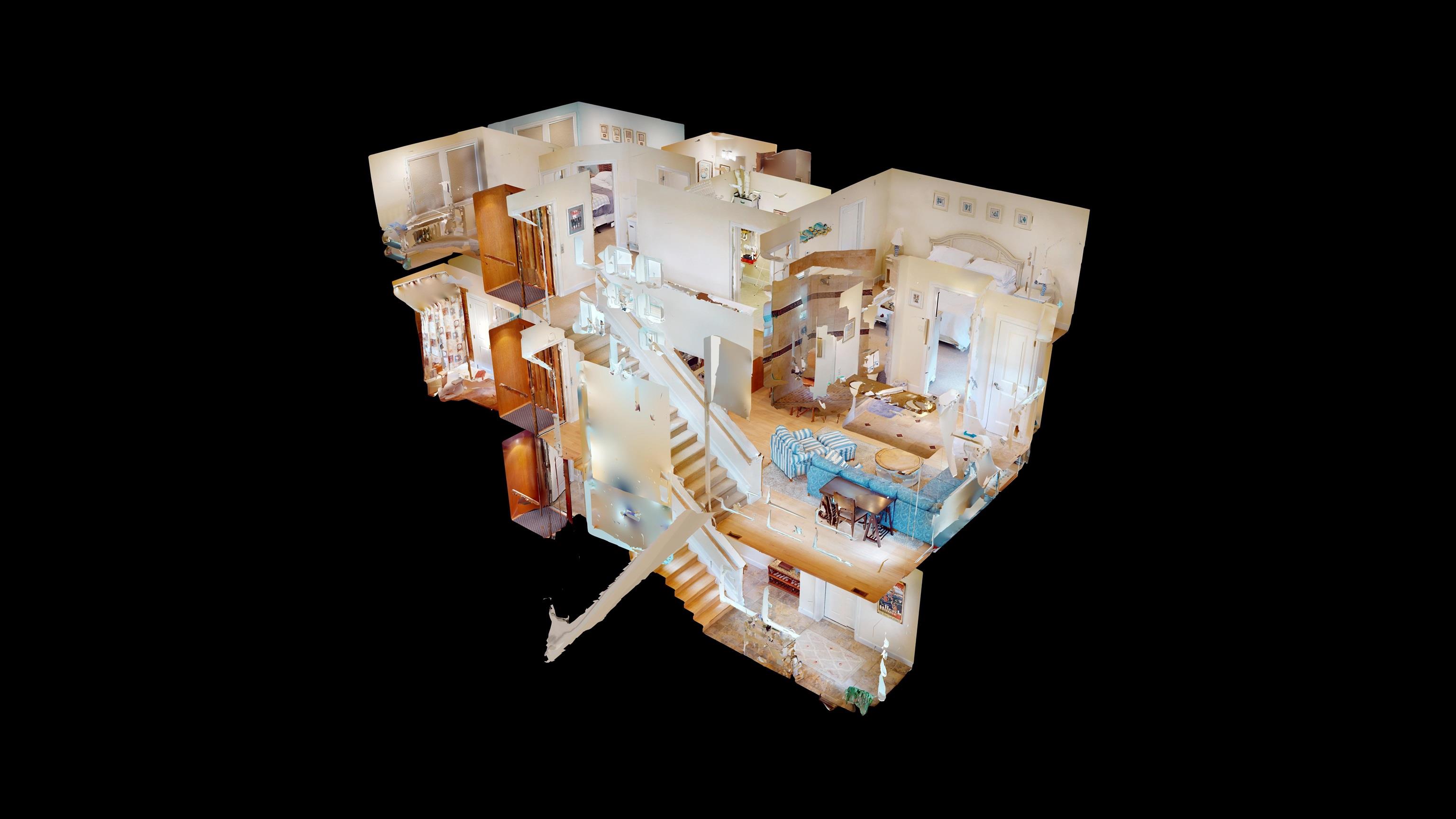 214 North Decatur Avenue, Unit 3B Margate City, NJ 08402 - Photo 36 of 41 a bed sitting in a bedroom next to a lamp