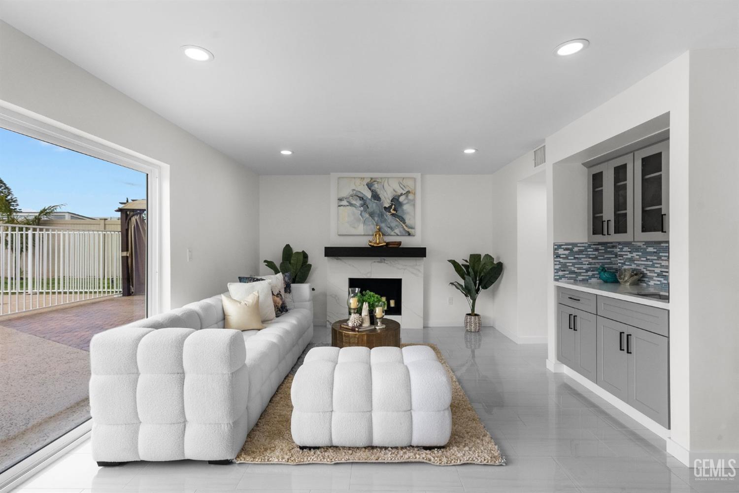 Undisclosed Address Sun Valley, CA 91352 - Photo 5 of 44 a living room with furniture and a fireplace