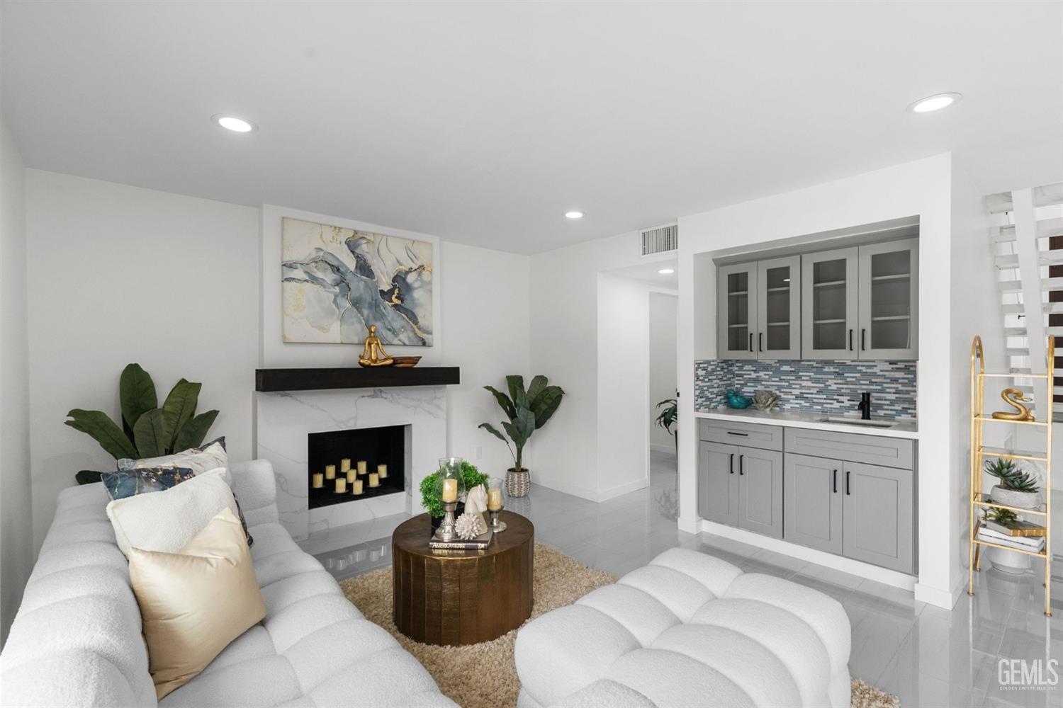 Undisclosed Address Sun Valley, CA 91352 - Photo 10 of 44 a living room with furniture and a fireplace