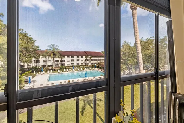 a view of a city from a window