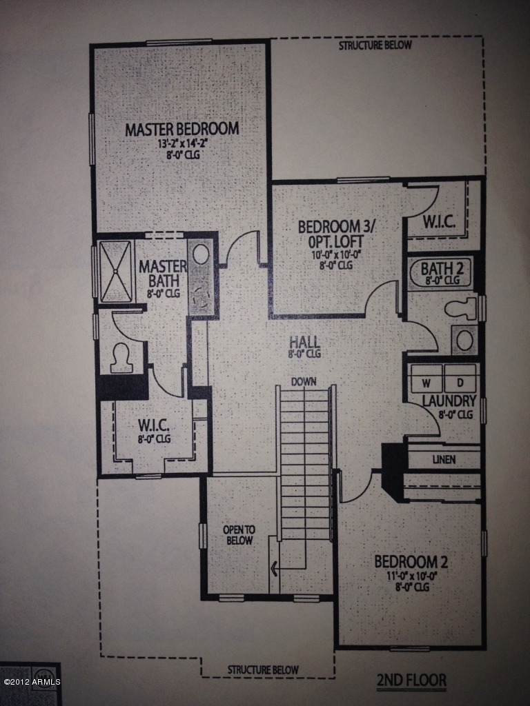 2139 South Martingale Road Gilbert, AZ 85295 - Photo 17 of 17 Floor Plan 2nd Floor
