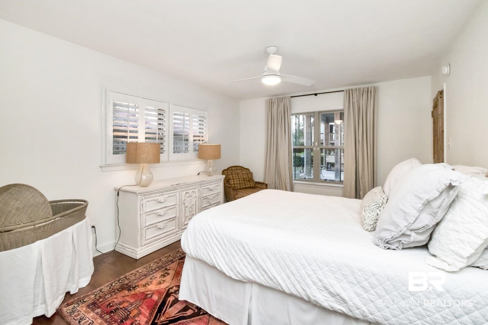 154 Fenwick Road Mobile, AL 36608 - Photo 32 of 48 Bedroom featuring ceiling fan and dark wood finished floors