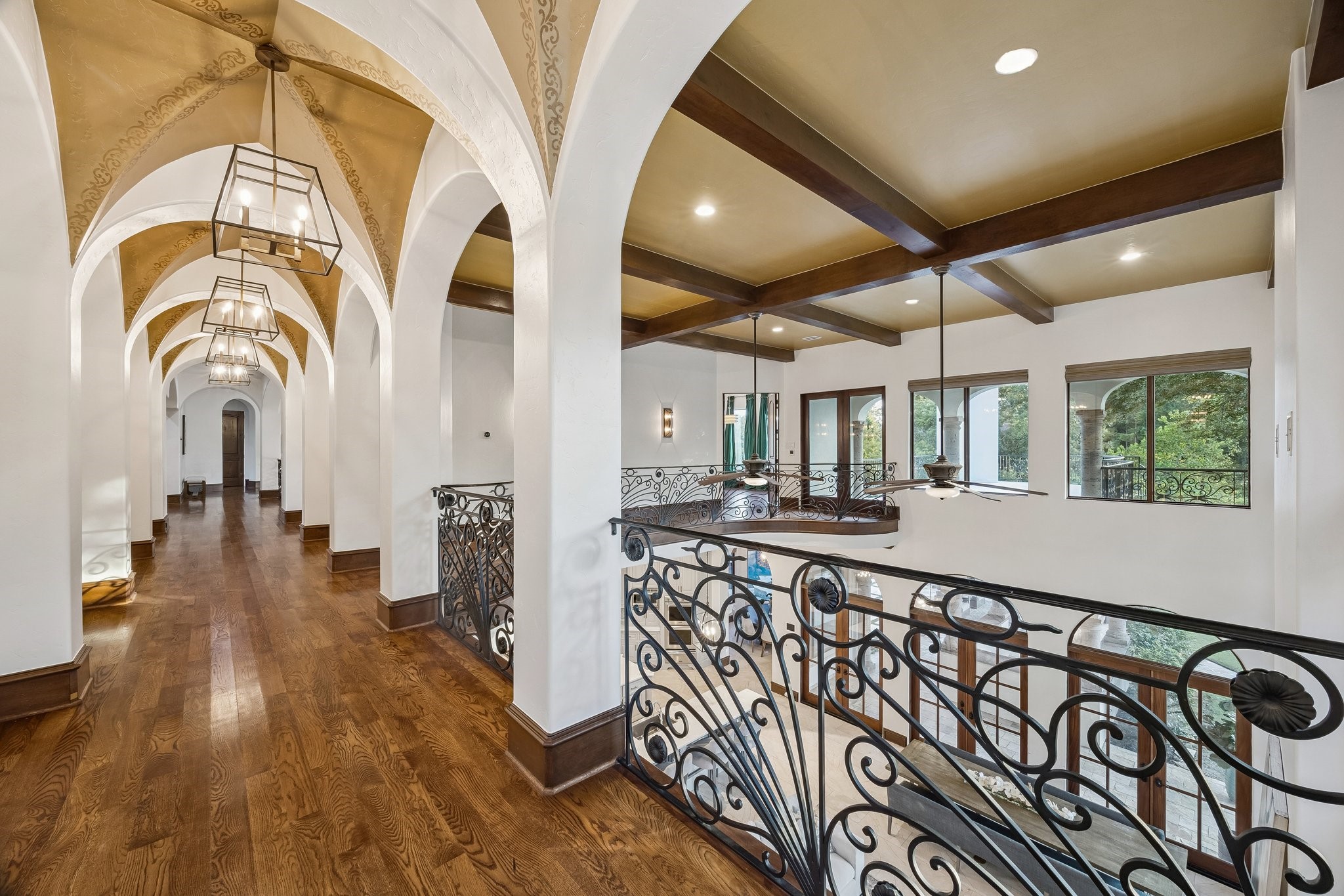 6 North Fazio Way Spring, TX 77389 - Photo 27 of 50 Incredible attention to detail featuring groin vault ceilings in upstairs halls.