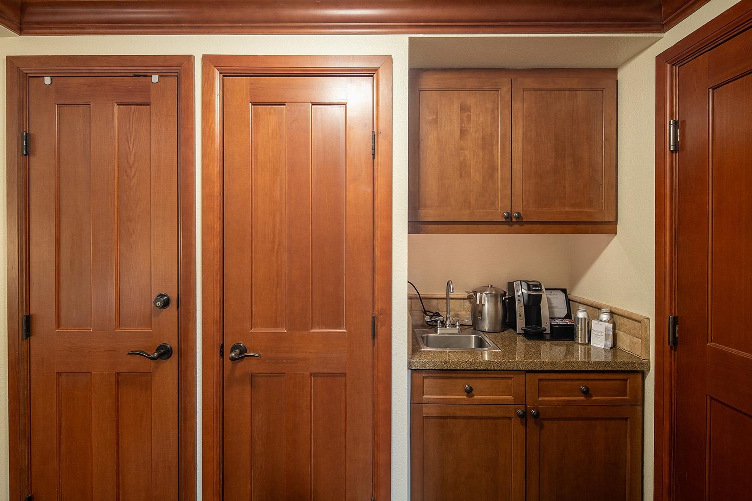 400 Resort Road, Unit 635 Olympic Valley, CA 96146 - Photo 10 of 23 a kitchen with a sink and cabinets