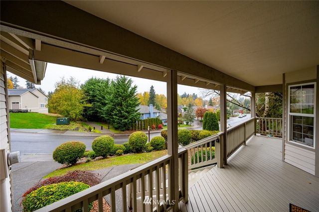 a view of a street from a balcony