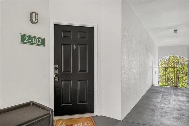 a view of front door