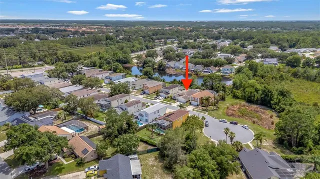 an aerial view of a city